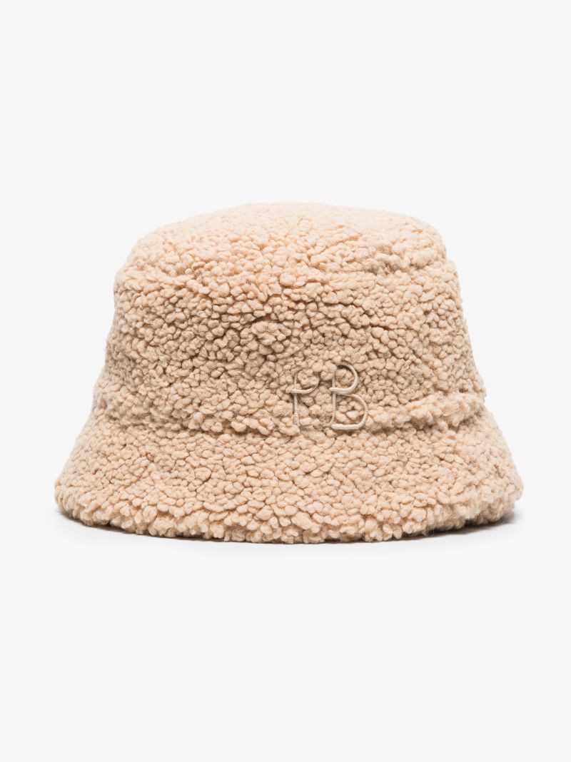 Beige Teddy Bucket Hat