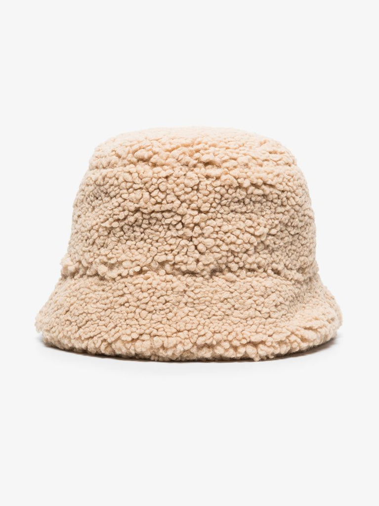 Beige Teddy Bucket Hat
