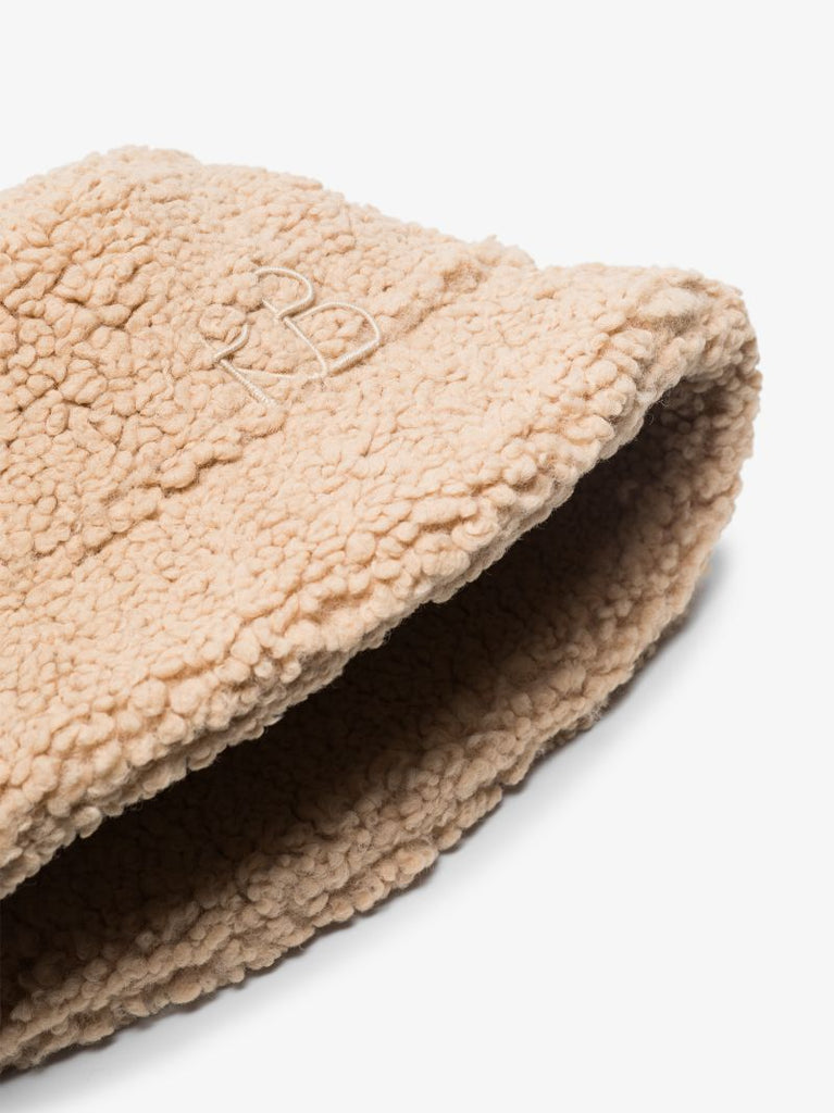 Beige Teddy Bucket Hat