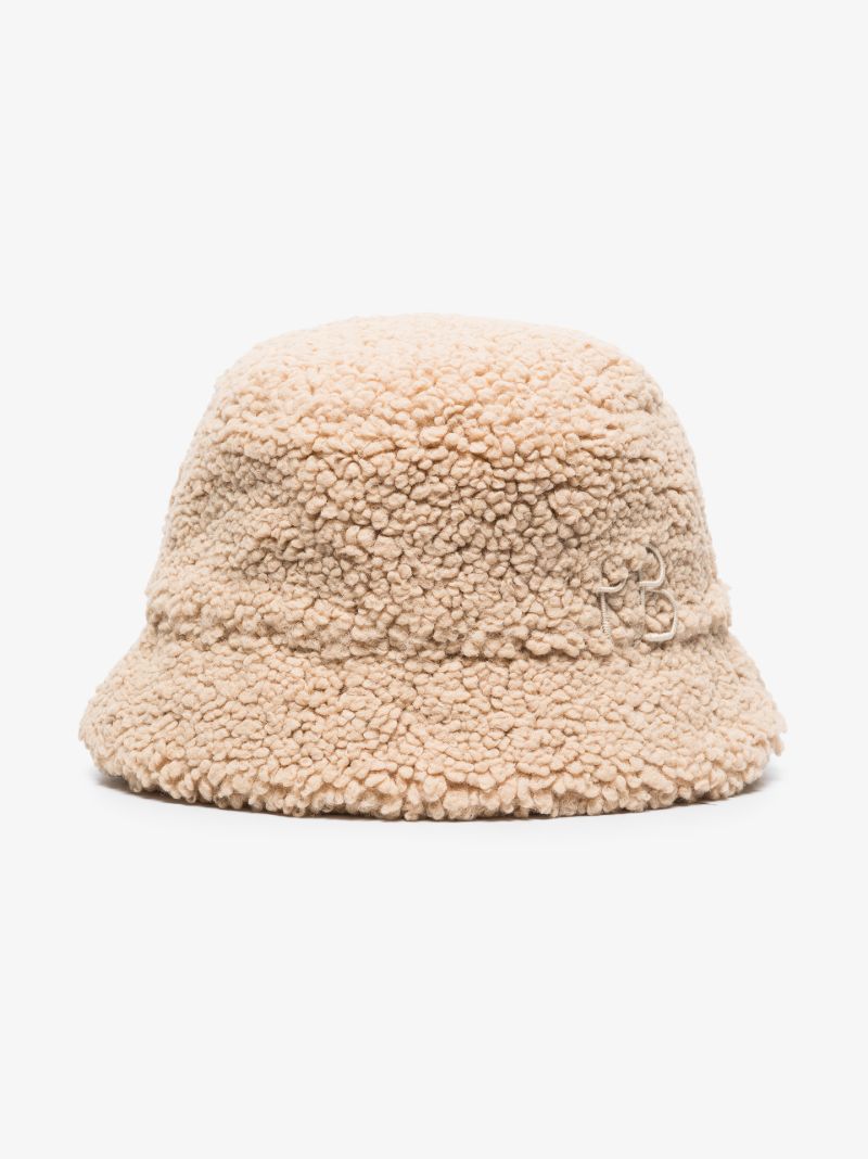 Beige Teddy Bucket Hat