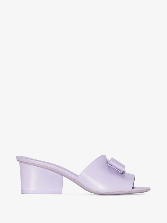 Purple Vallery 55 Leather Mules