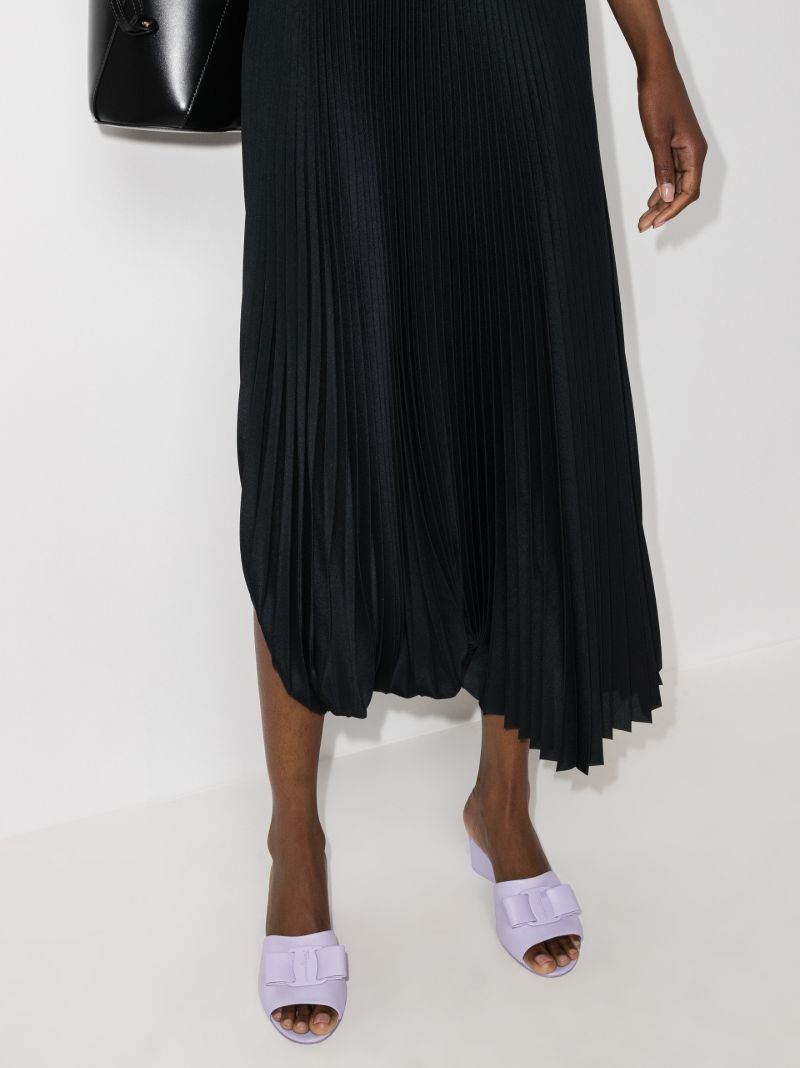 Purple Vallery 55 Leather Mules