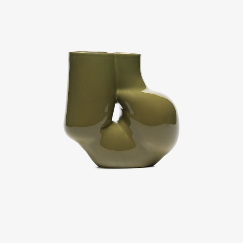 Green W & S Chubby Vase