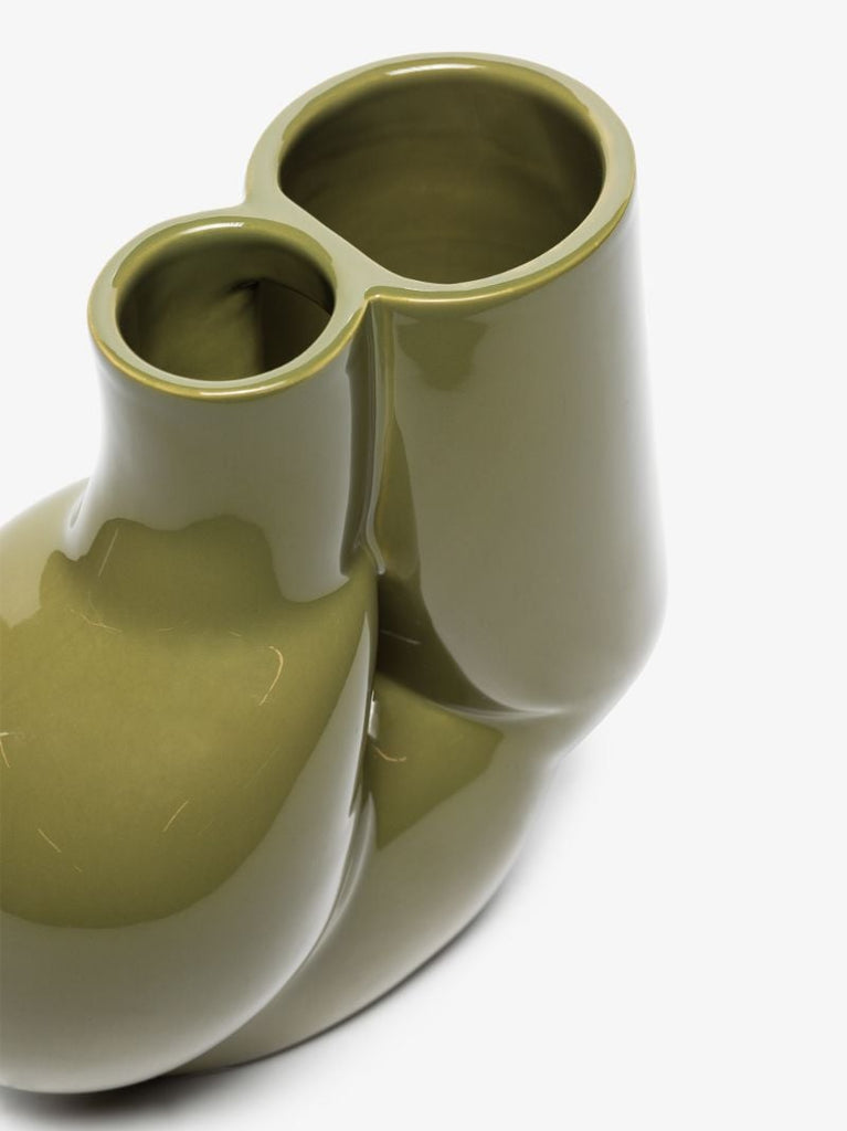 Green W & S Chubby Vase