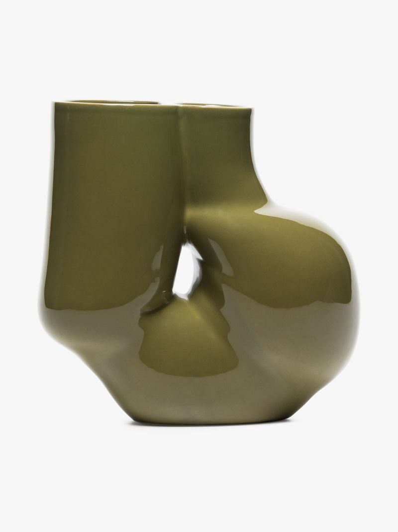 Green W & S Chubby Vase