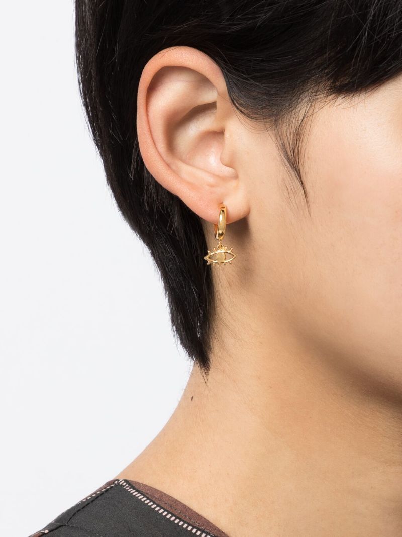 Gold-plated Luna Mini Pearl Hoop Earring Set