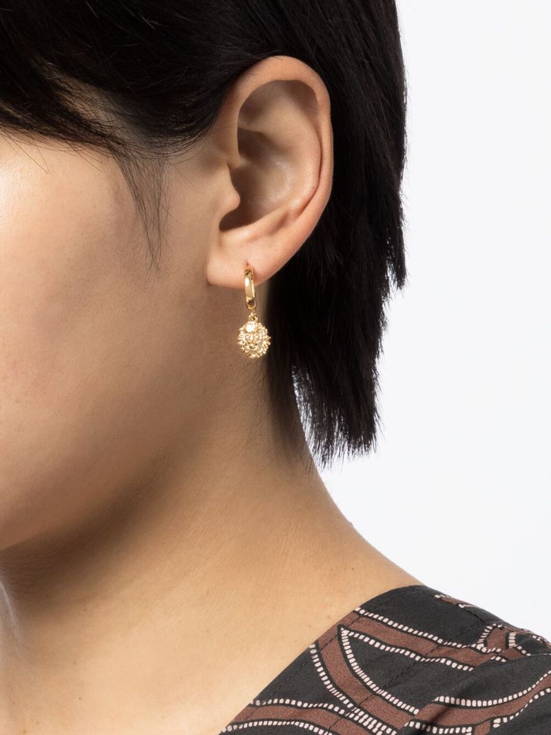 Gold-plated Luna Mini Pearl Hoop Earring Set