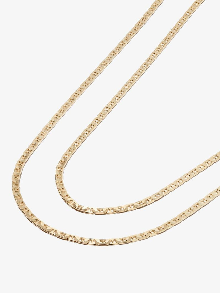 Gold-plated Stylelove Chain Necklace Set