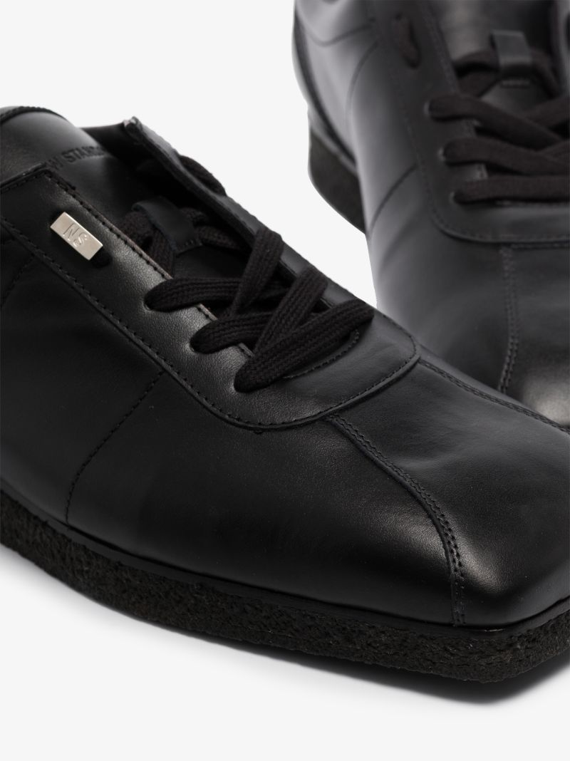 Black Change Leather Sneakers