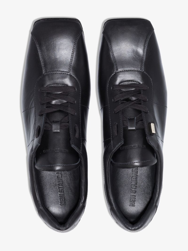 Black Change Leather Sneakers