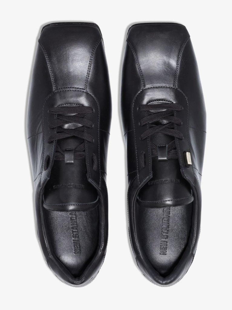 Black Change Leather Sneakers