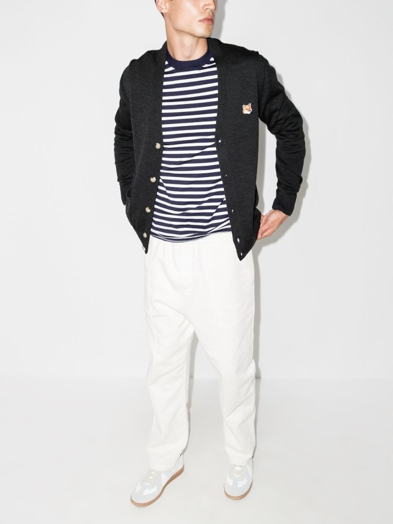 Fox Patch Wool Cardigan