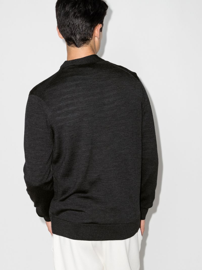 Fox Patch Wool Cardigan