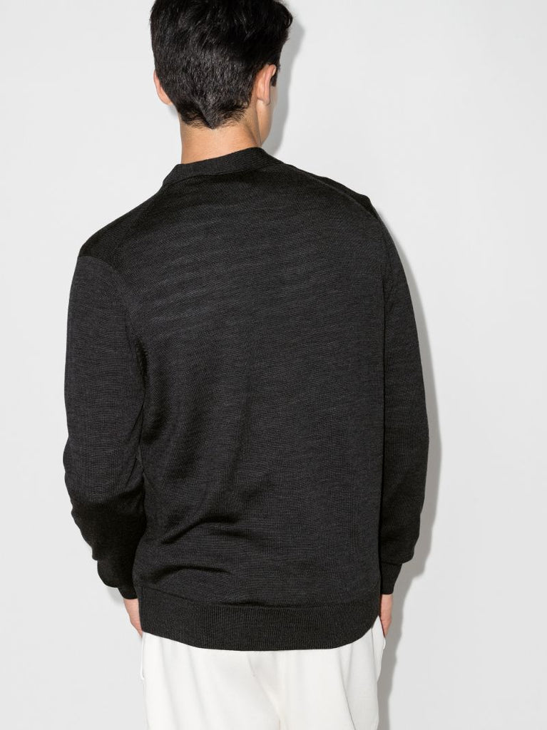 Fox Patch Wool Cardigan
