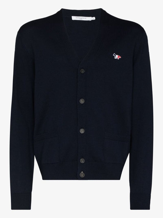 Tricolour Fox Patch Cardigan