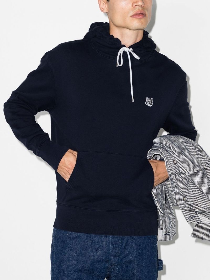 Fox Head Patch Cotton Hoodie