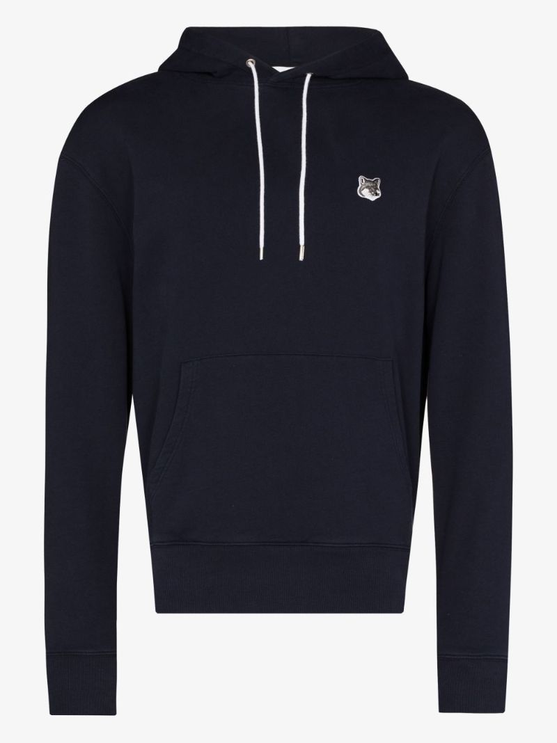 Fox Head Patch Cotton Hoodie