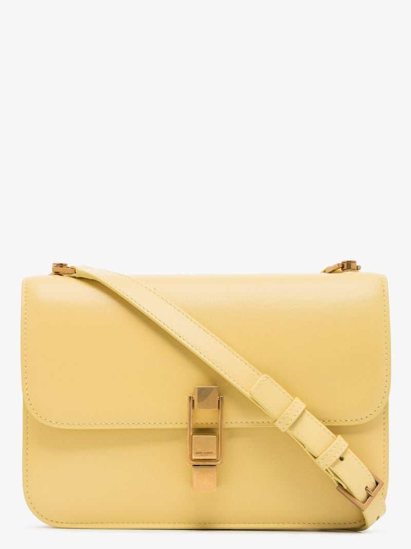 Yellow CarrÃ_x0083_Â© Leather Cross Body Bag