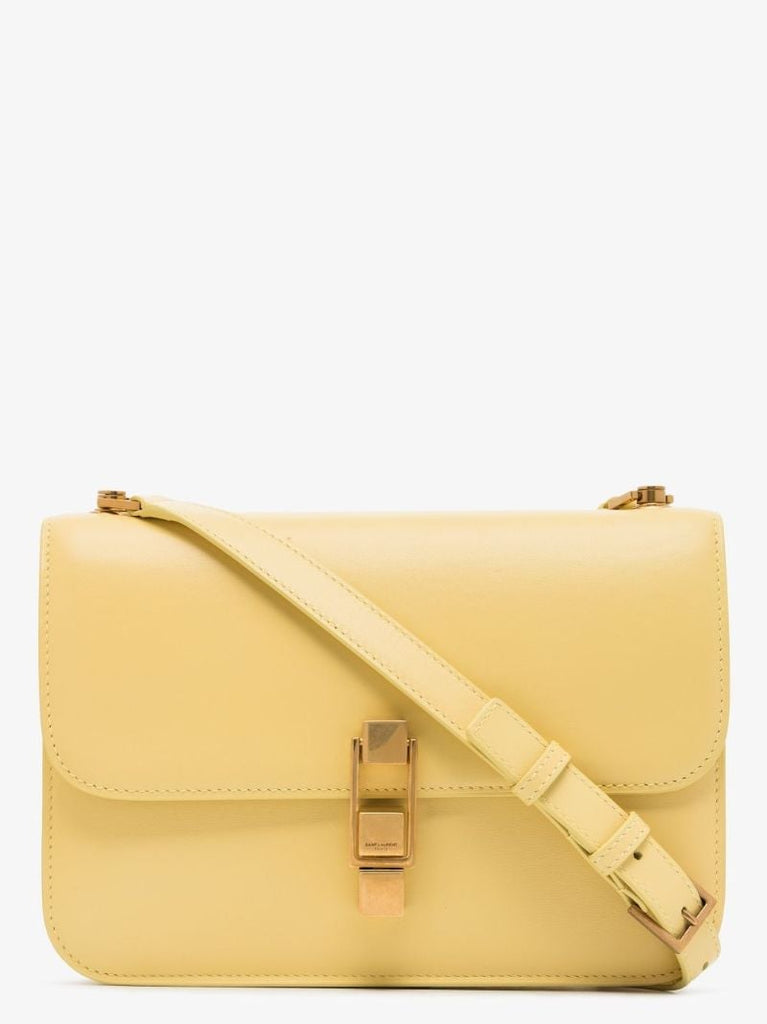 Yellow CarrÃ_x0083_Â© Leather Cross Body Bag