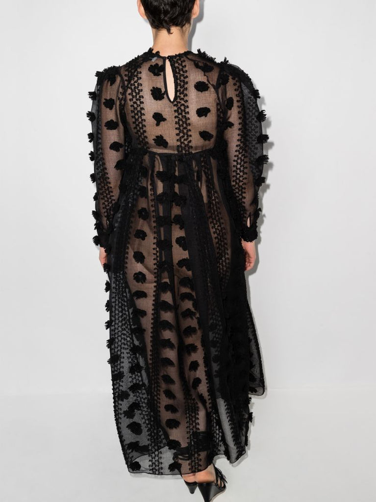 AppliquÃ_x0083_Â©d Tulle Maxi Dress