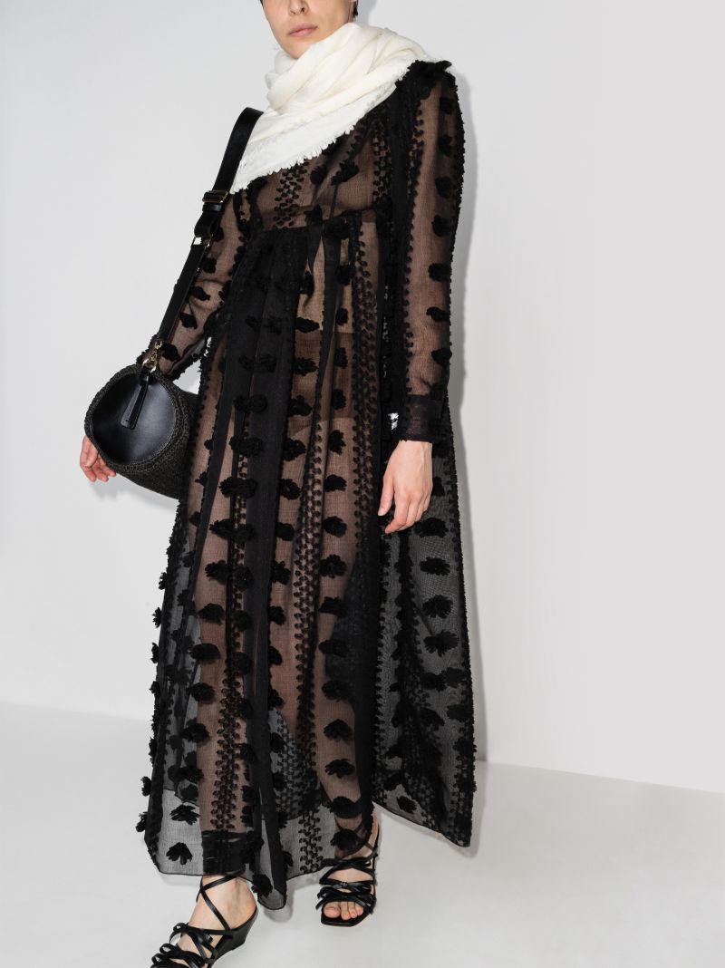 AppliquÃ_x0083_Â©d Tulle Maxi Dress