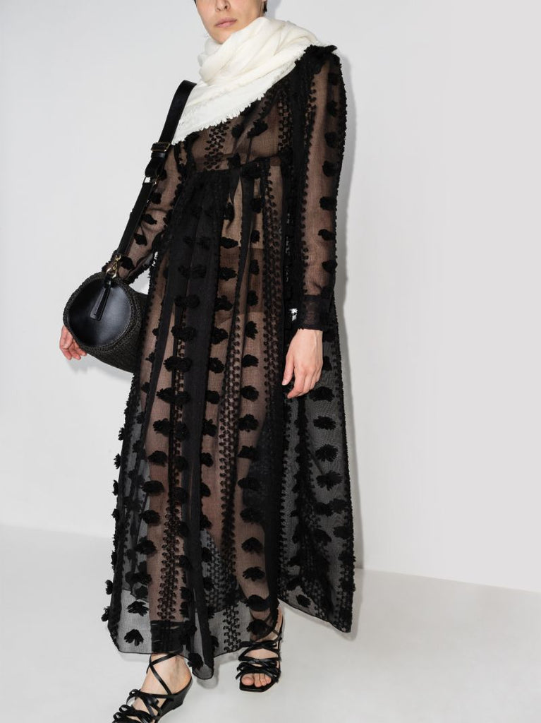 AppliquÃ_x0083_Â©d Tulle Maxi Dress
