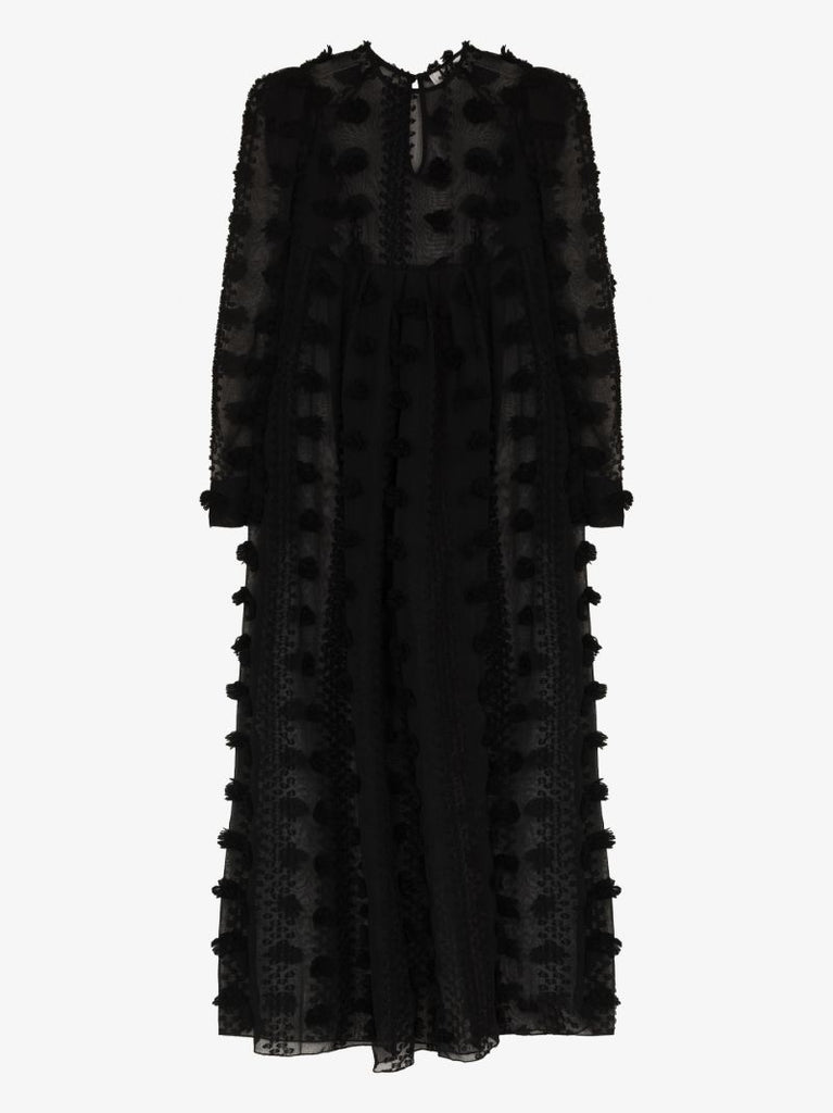 AppliquÃ_x0083_Â©d Tulle Maxi Dress