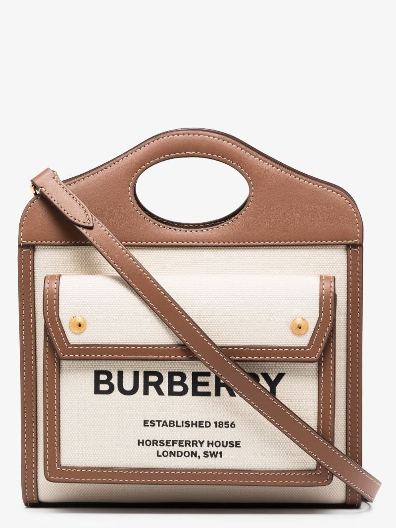 Neutral Pocket Mini Canvas Tote Bag