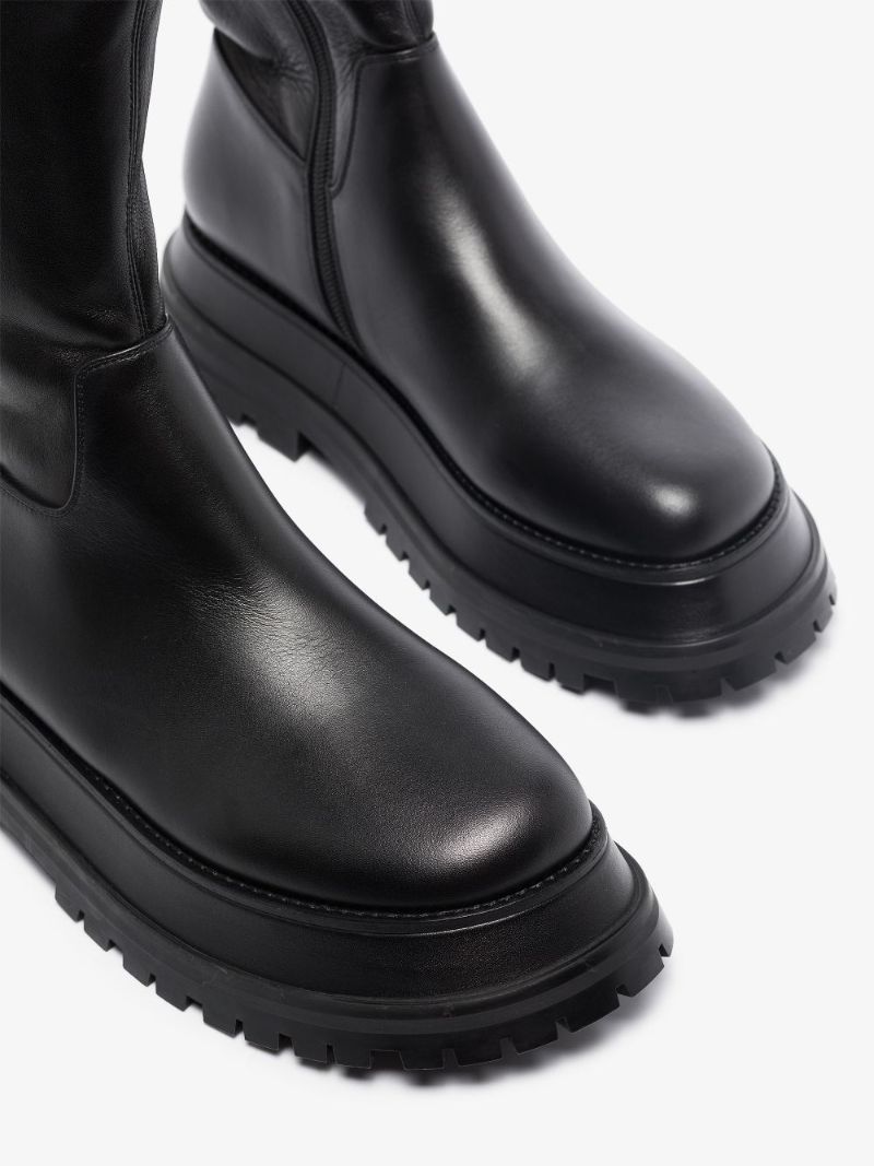 Black Leather Boots
