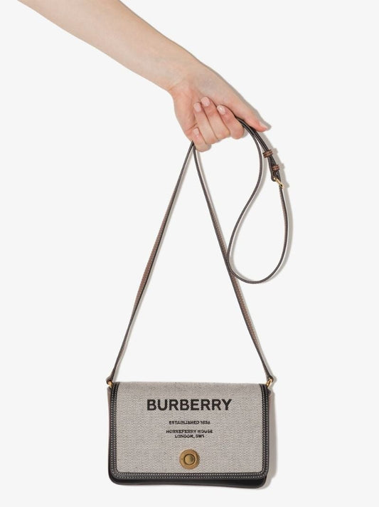 Neutral Hampshire Canvas and Leather Cross Body Bag