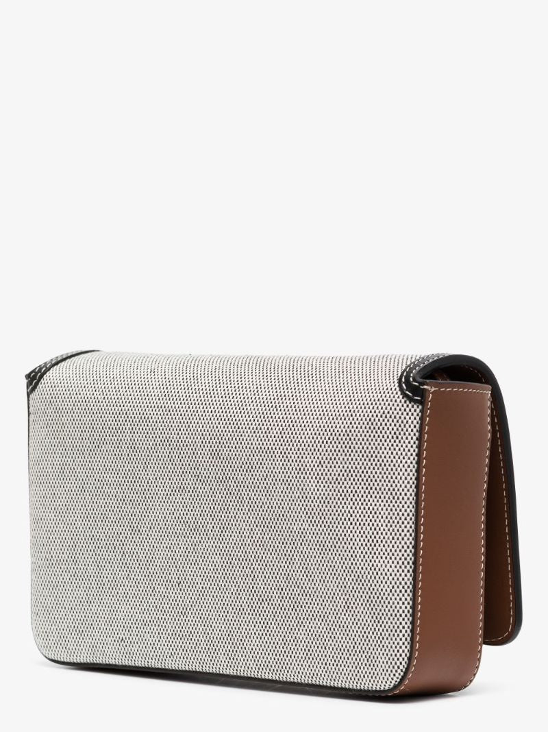 Neutral Hampshire Canvas and Leather Cross Body Bag