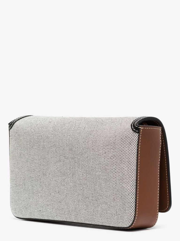 Neutral Hampshire Canvas and Leather Cross Body Bag