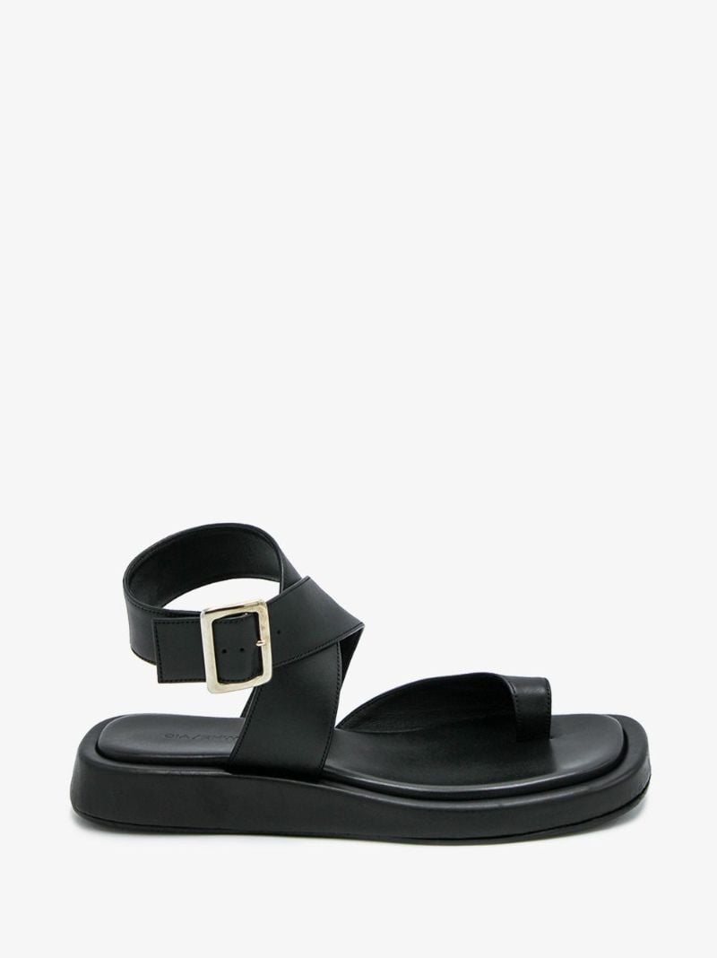 X Rosie Huntington-whiteley Black Rosie 4 Sandals