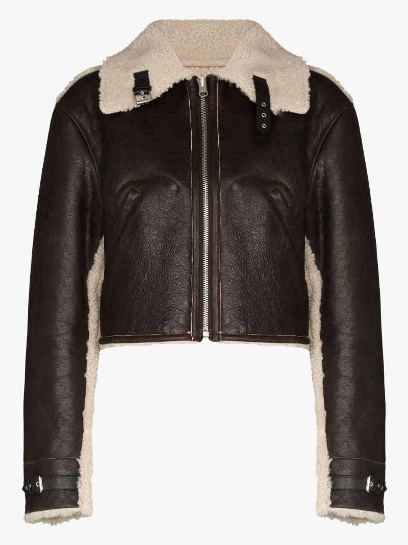 Reversible Shearling Cropped Jacket