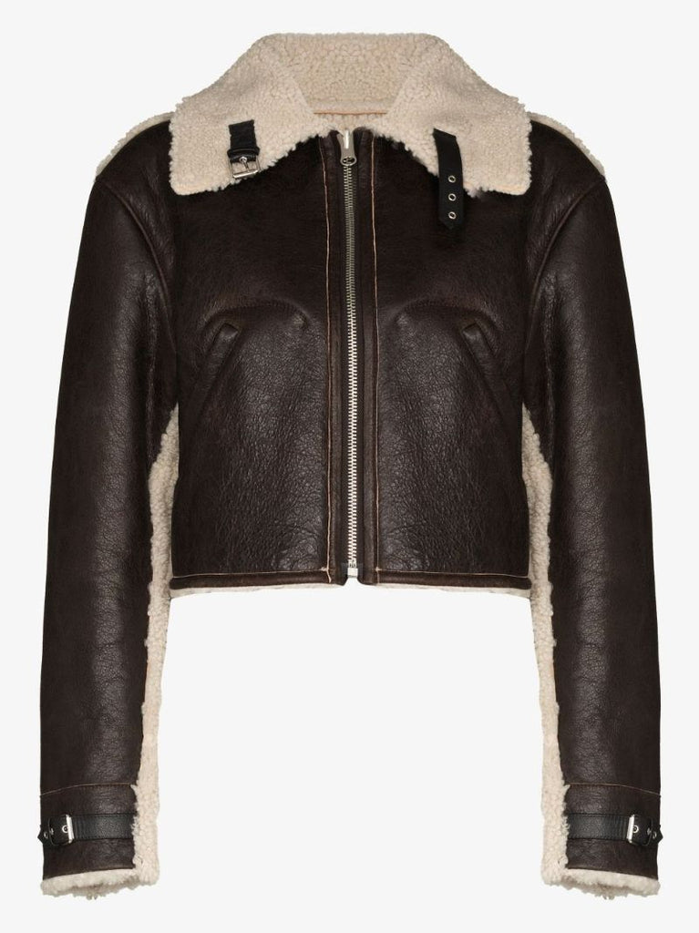 Reversible Shearling Cropped Jacket