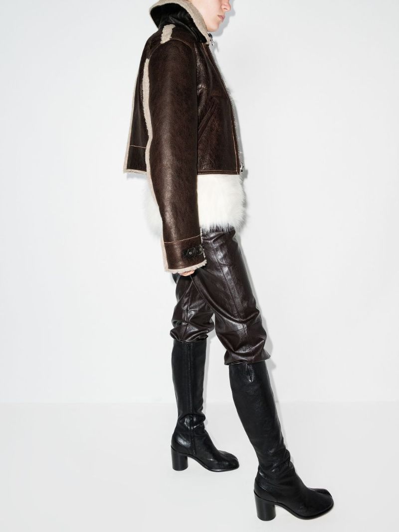 Reversible Shearling Cropped Jacket