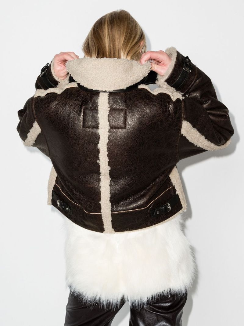 Reversible Shearling Cropped Jacket