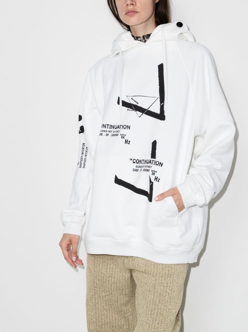 Oversized Printed Hoodie