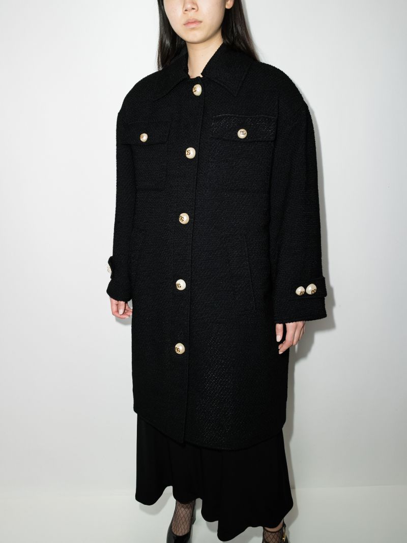 Dg Pearl Button BouclÃ_x0083_Â© Coat