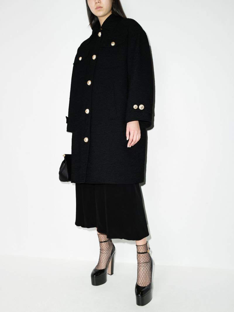 Dg Pearl Button BouclÃ_x0083_Â© Coat