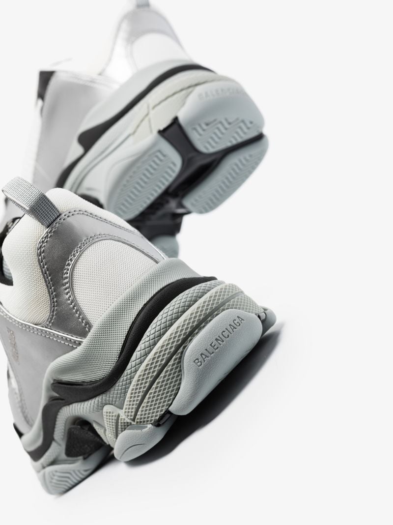 Grey Triple S Chunky Sneakers