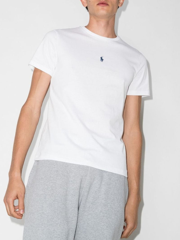 Embroidered Logo Cotton T-shirt