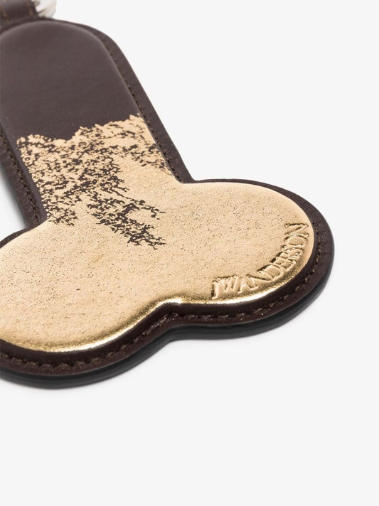 Foil-print Leather Keyring