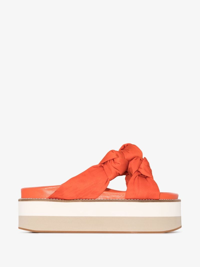 65mm Flatform Knotted Sandals