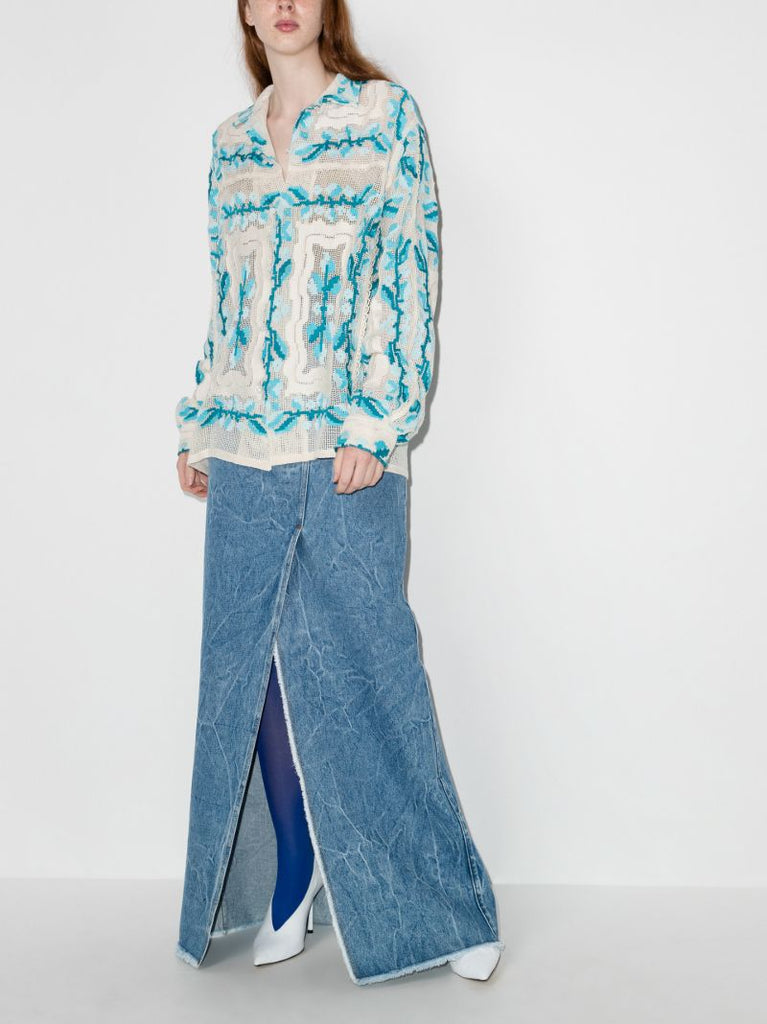 Silvana Denim Maxi Skirt