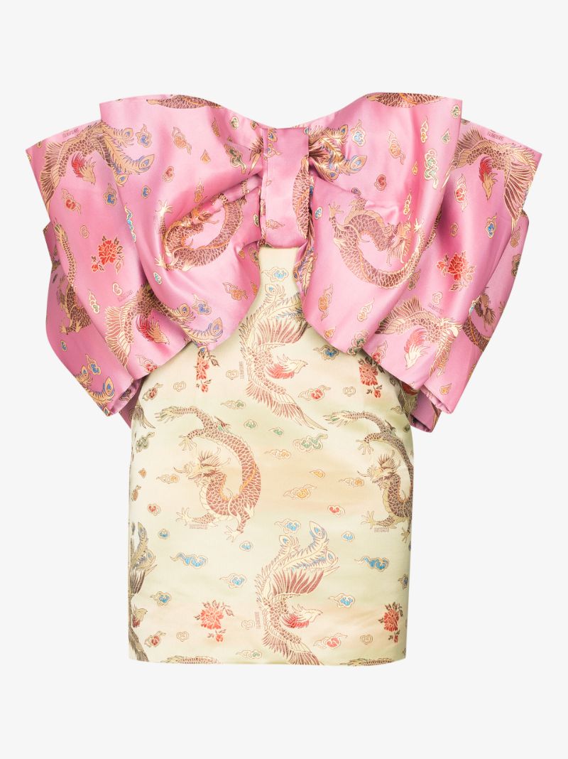 Silvia Dragon Jacquard Mini Dress