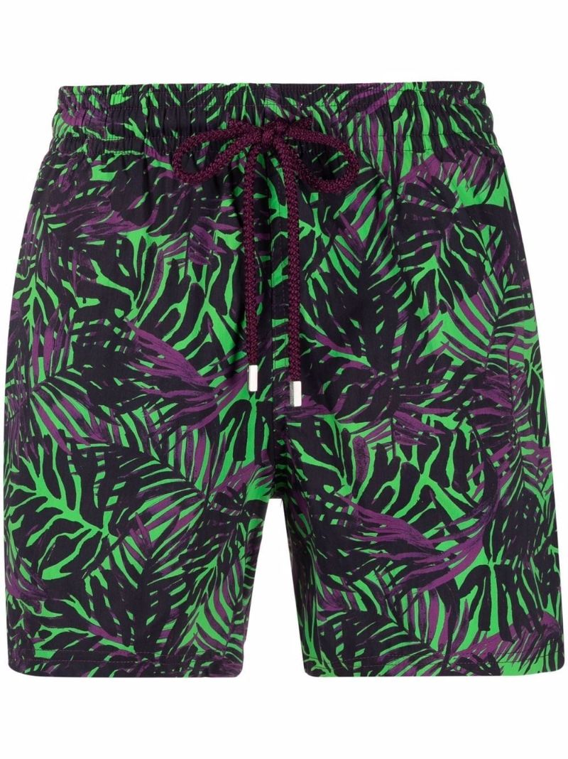 Palm-tree Print Swim Shorts
