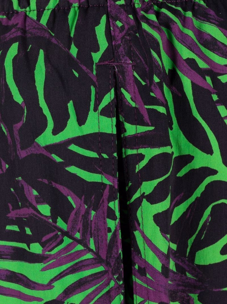 Palm-tree Print Swim Shorts