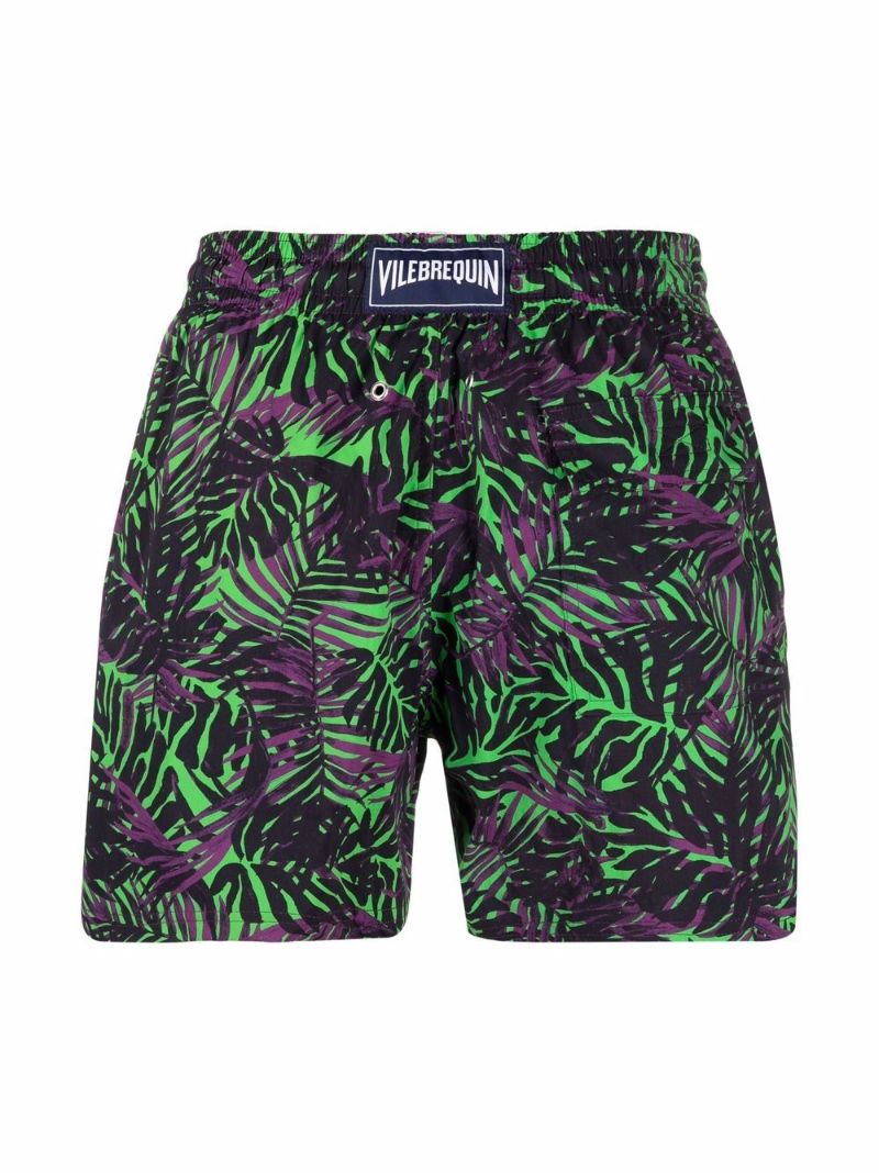 Palm-tree Print Swim Shorts