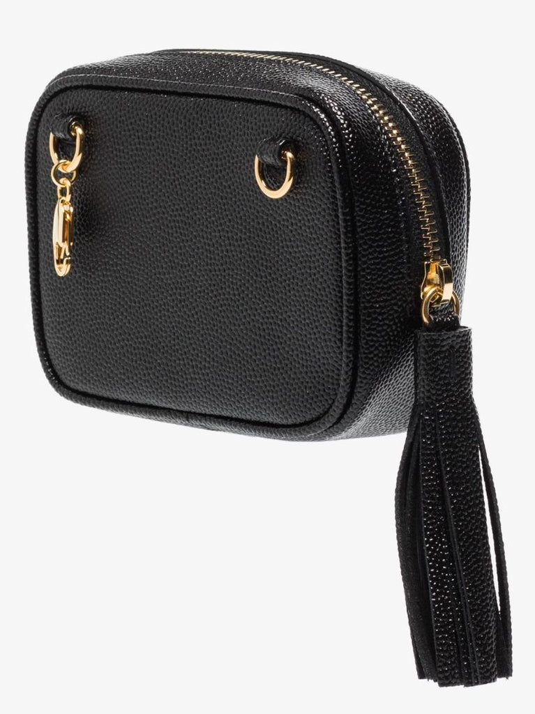 Black Baby Lou Leather Cross Body Bag